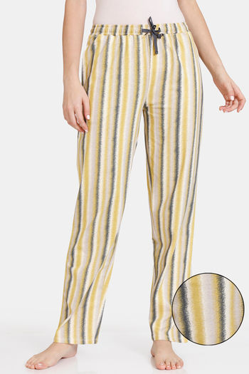 Buy Zivame Ikat Knit Cotton Pyjama - Southern Moss